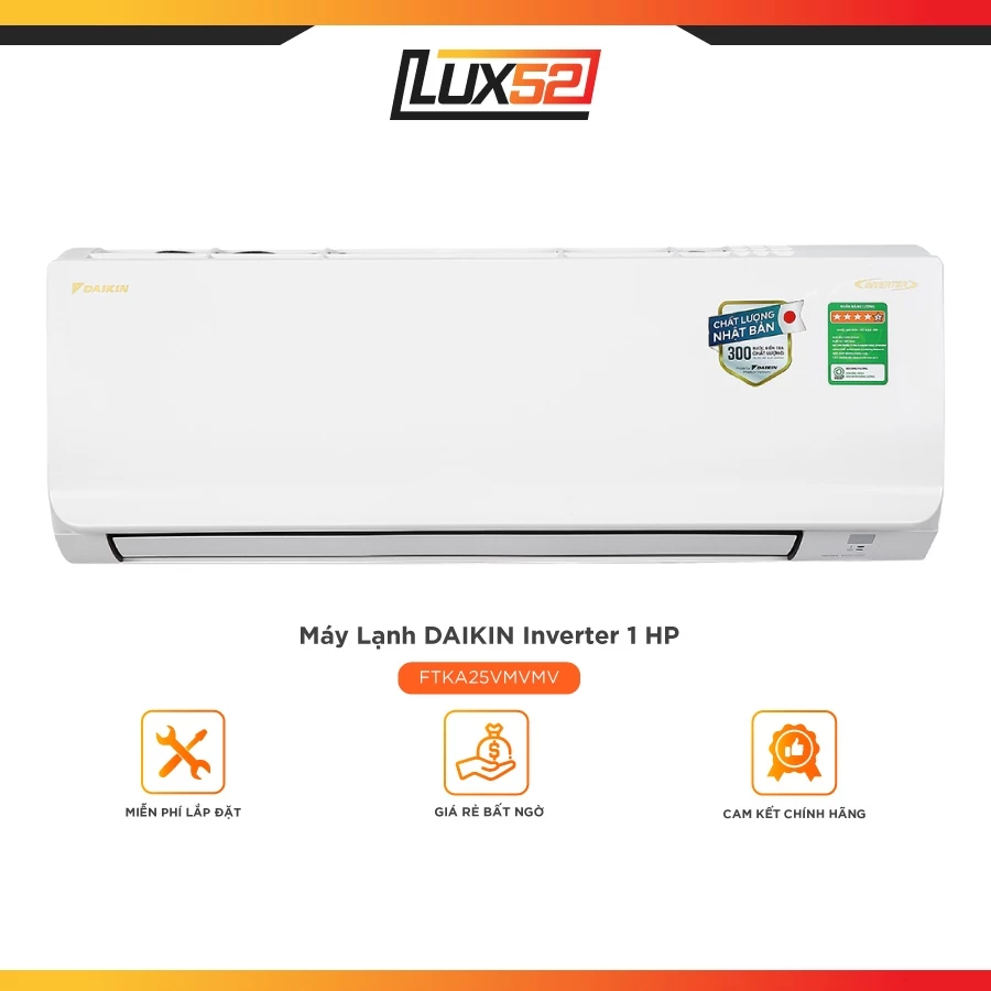Máy lạnh Daikin Inverter 1HP FTKA25
